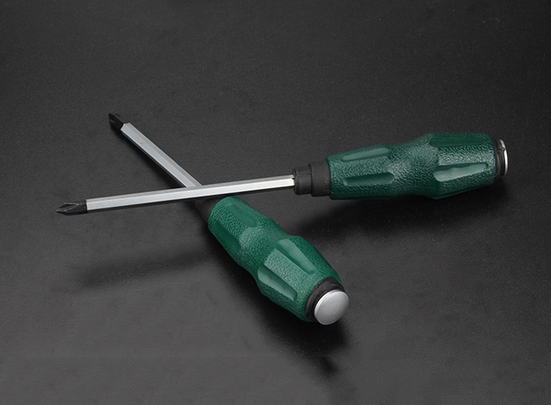 穿心十字一字平口小螺丝刀可敲击硬镙丝刀改锥手动起子穿心螺丝刀十字