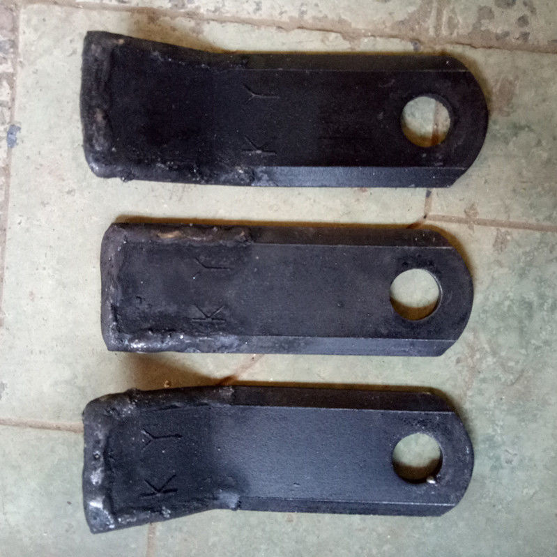 农机配件还田粉碎机刀片秸秆还田机刀片灭茬刀片两弯一直刀片气焊总长