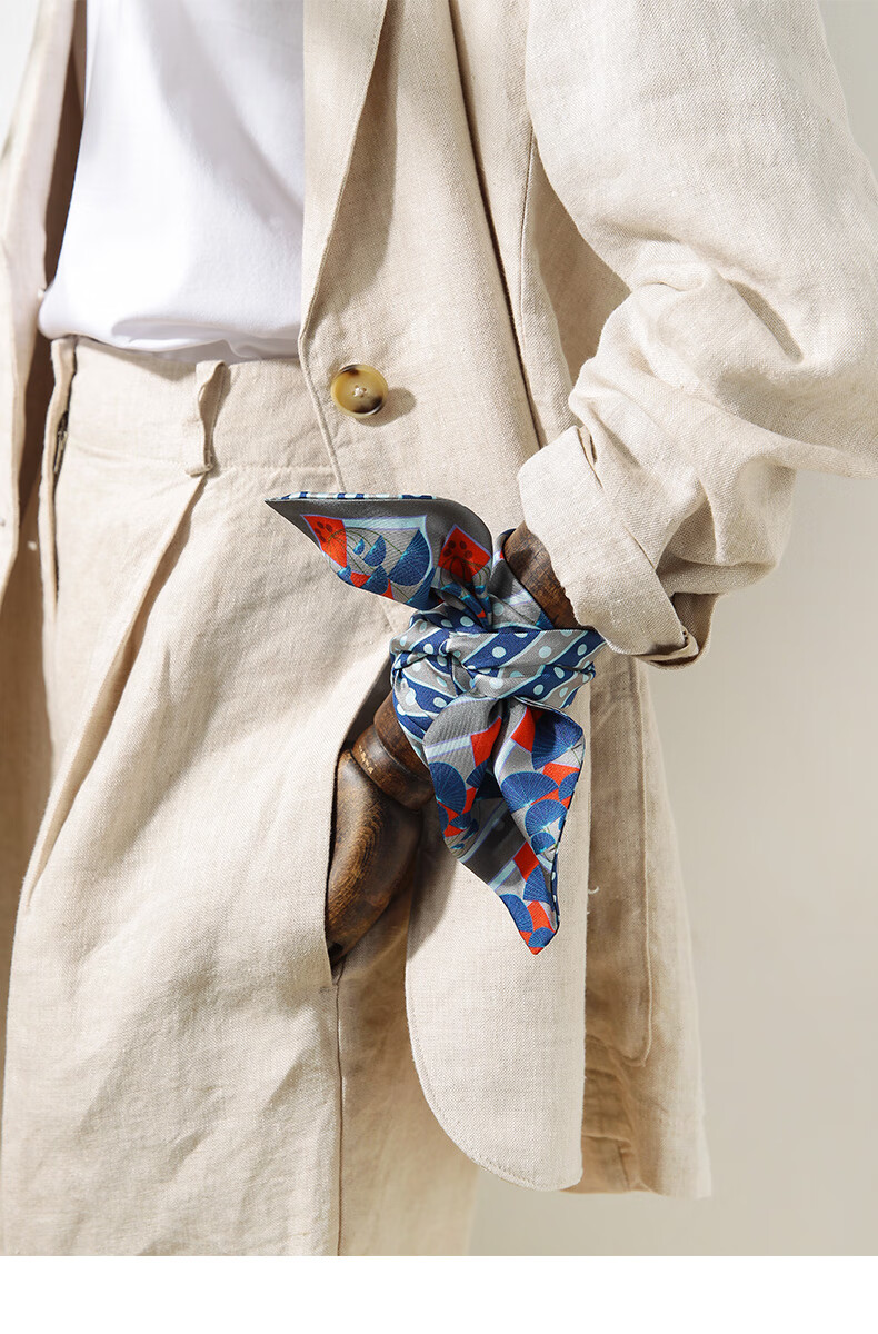 【好物】丝巾小长条搭西装真丝长条丝巾窄领带装饰巾女复古配色桑蚕丝