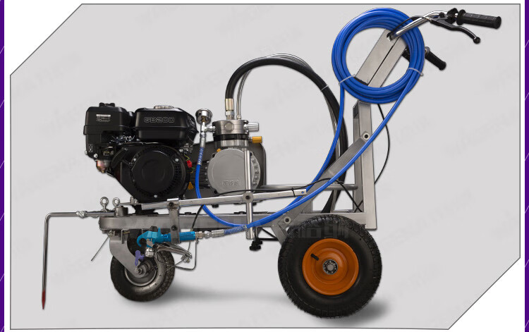 瓦格纳冷喷划线机道路公路马路停车场位驾校油漆画线标线器划线车2018