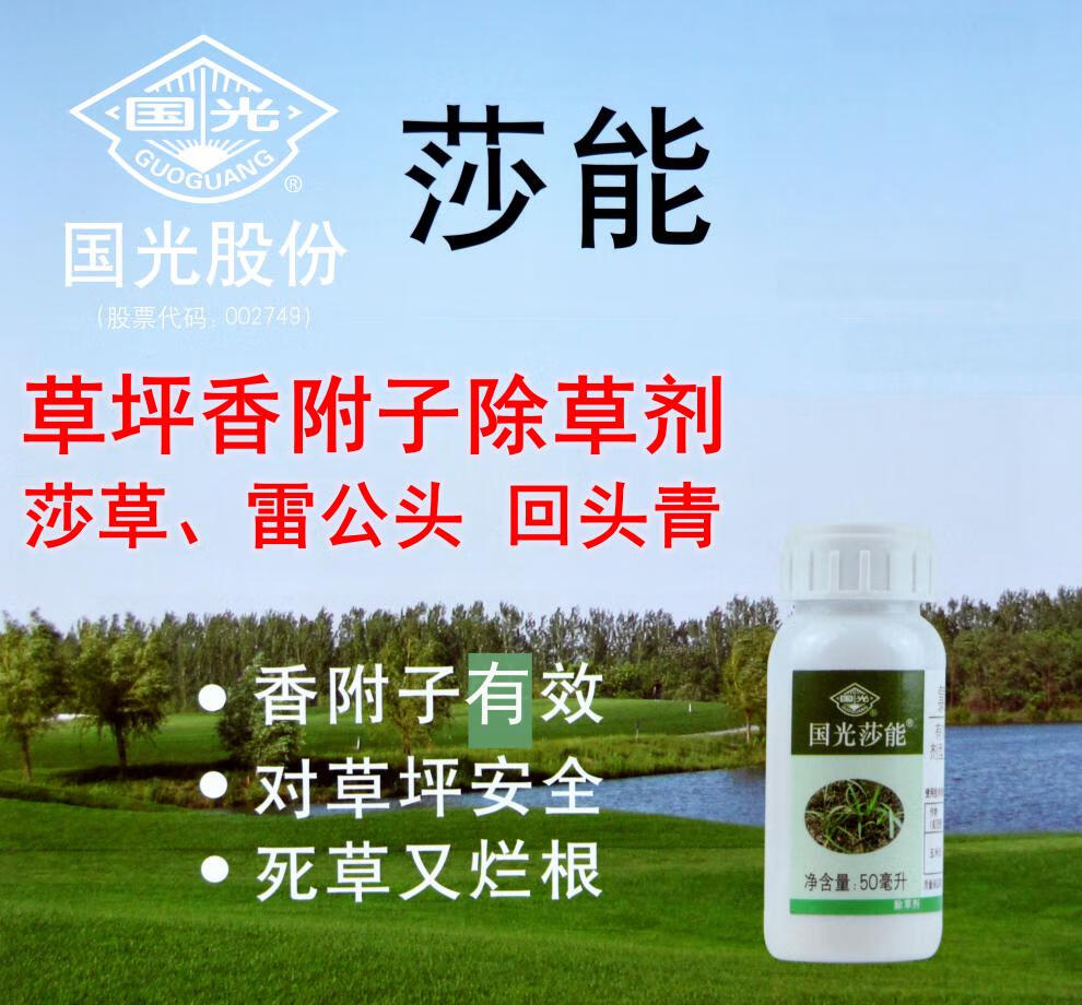 国光莎能 12%氯吡嘧磺隆一年生阔叶杂草及莎草科香附子杂草除草剂 3g