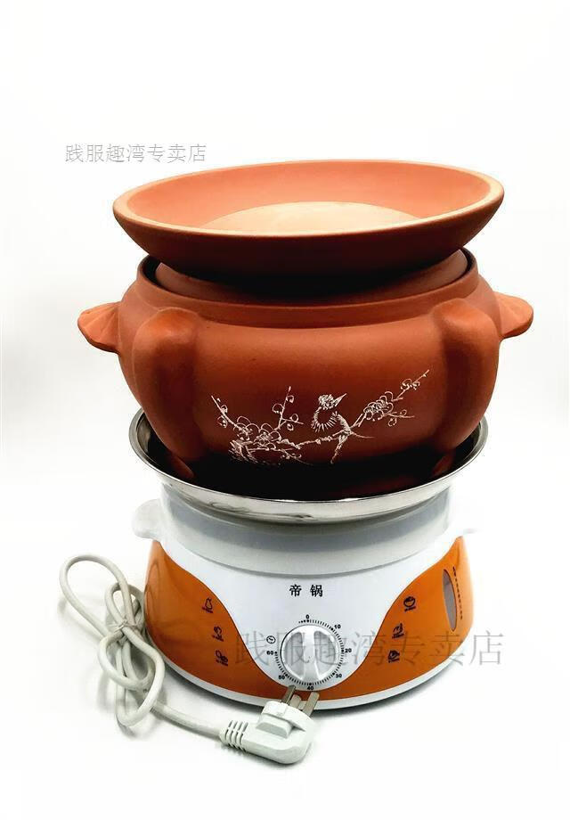 汽锅鸡锅贵州盗汗鸡锅炖锅紫砂锅盬子鸡锅器皿蒸汽锅鸡汽锅煲汤土砂锅