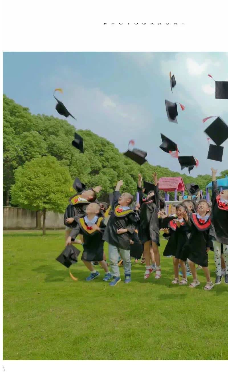 趣仕达新品学士帽博士帽毕业季儿童幼儿园男毕业博士服帽子女小博士