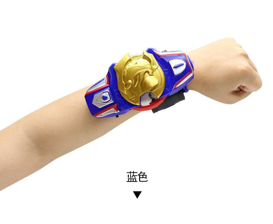 儿童手表发射玩具银河奥特曼变身手表弹射手表晶片发射器玩具红手环