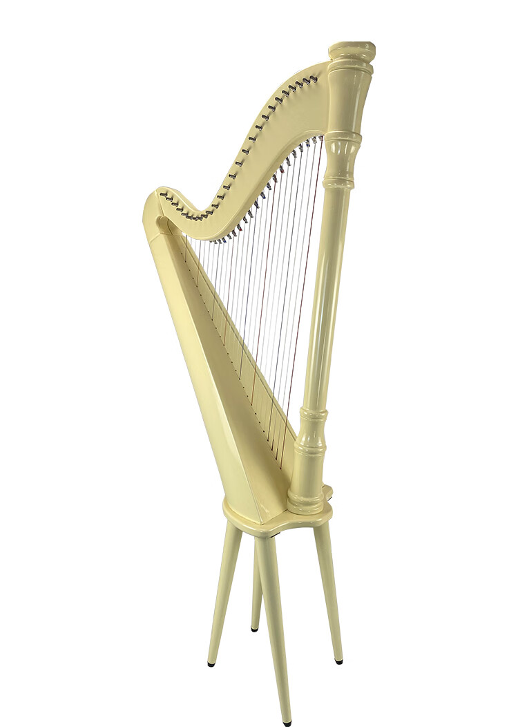 竖琴26弦凯尔特古典榉木大竖琴初学者演奏乐器定制款榉木材质26弦大