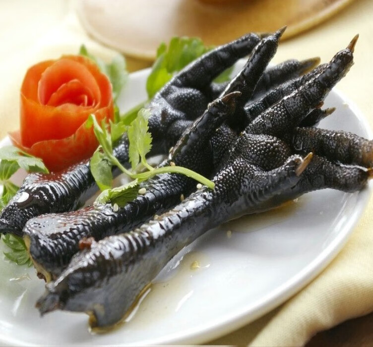 新鲜乌鸡爪4斤40只左右黑鸡爪乌凤爪乌鸡脚