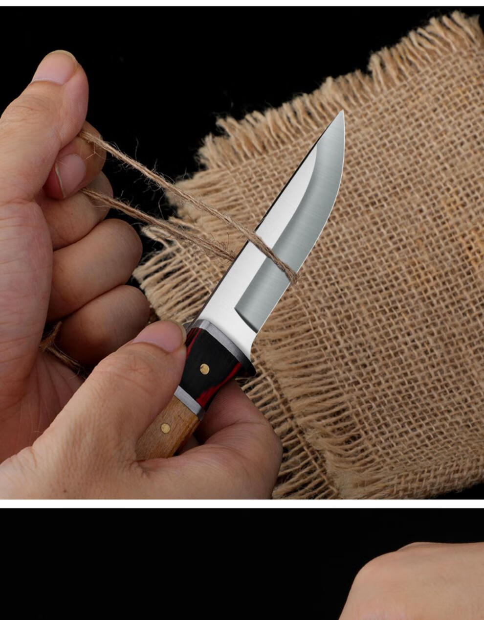 蒙古手把肉小刀藏族手扒肉肉店专用刀刀吃羊排餐刀内人吃肉刀精工加厚