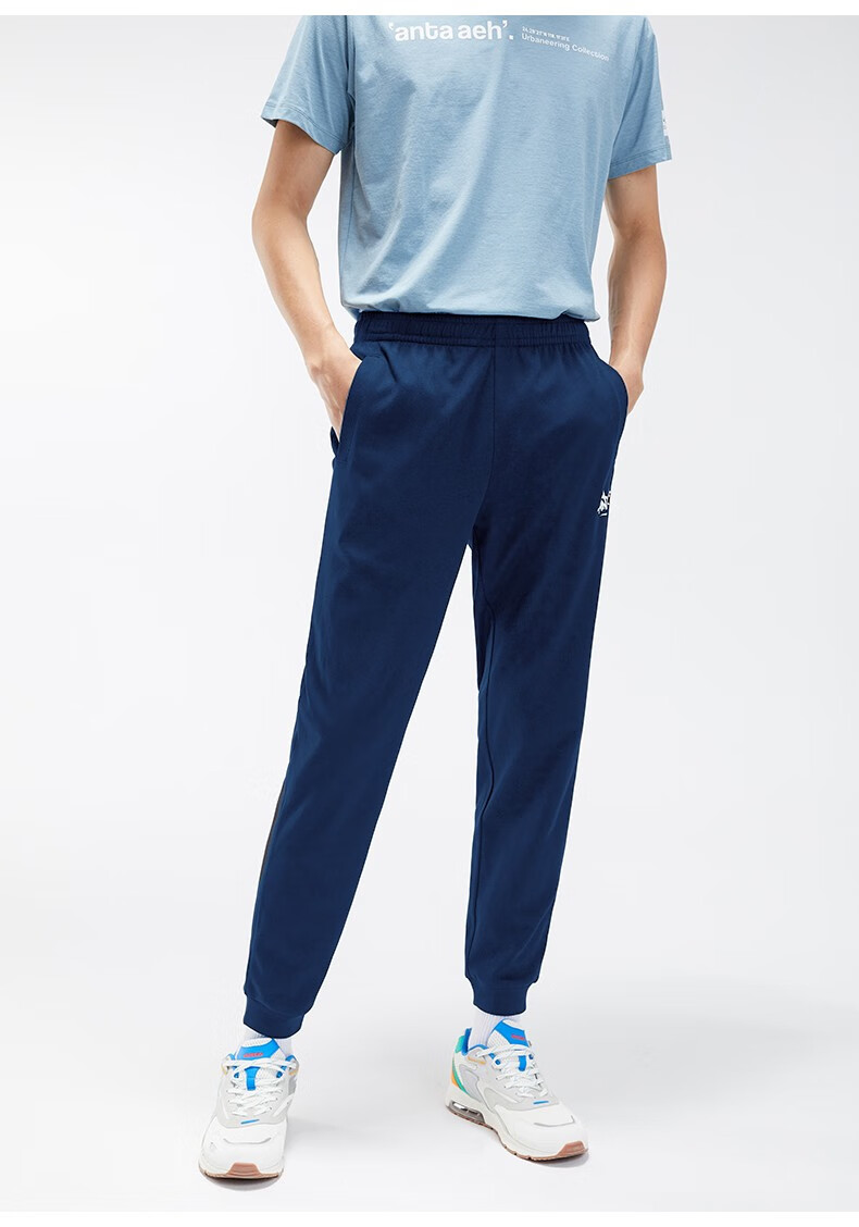 安踏运动裤子男裤2021年夏季新款男士宽松透气针织休闲长裤 【七分裤