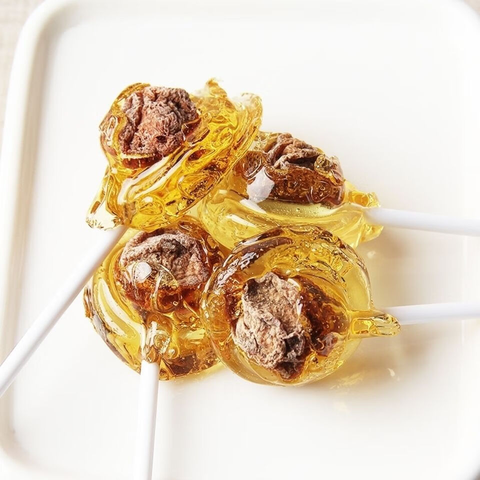 黑糖话梅棒棒糖酸甜梅心棒小时候零食中国进口话梅棒棒糖黑糖原味话梅