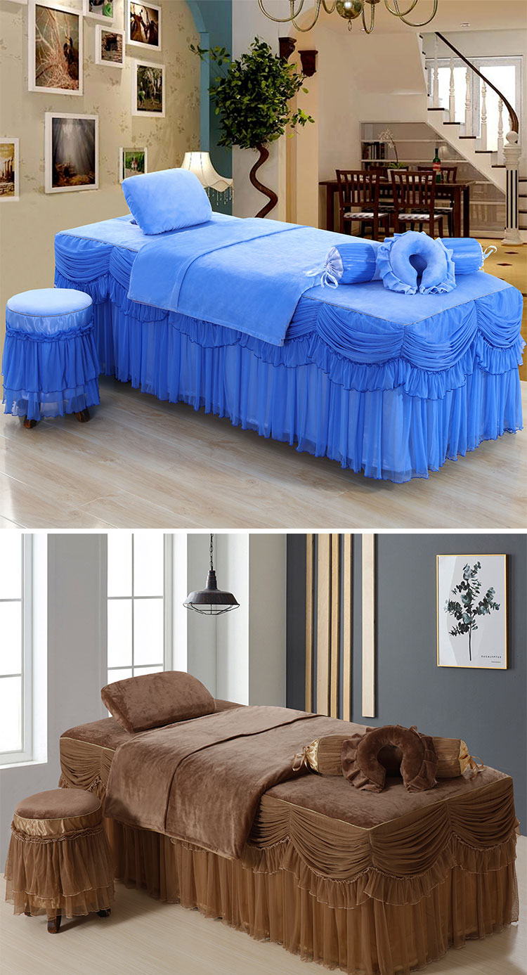 美容院窗帘隔断帘纱帘医美按摩养生纱幔u型帘简约现代蕾丝帘白色含