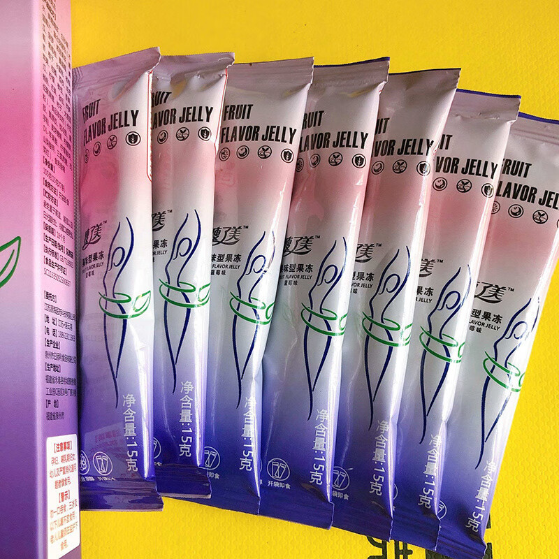 瘦了美孝素果冻 瘦了美果味果冻孝素果冻益生菌果冻酵素越喝越瘦 咖色