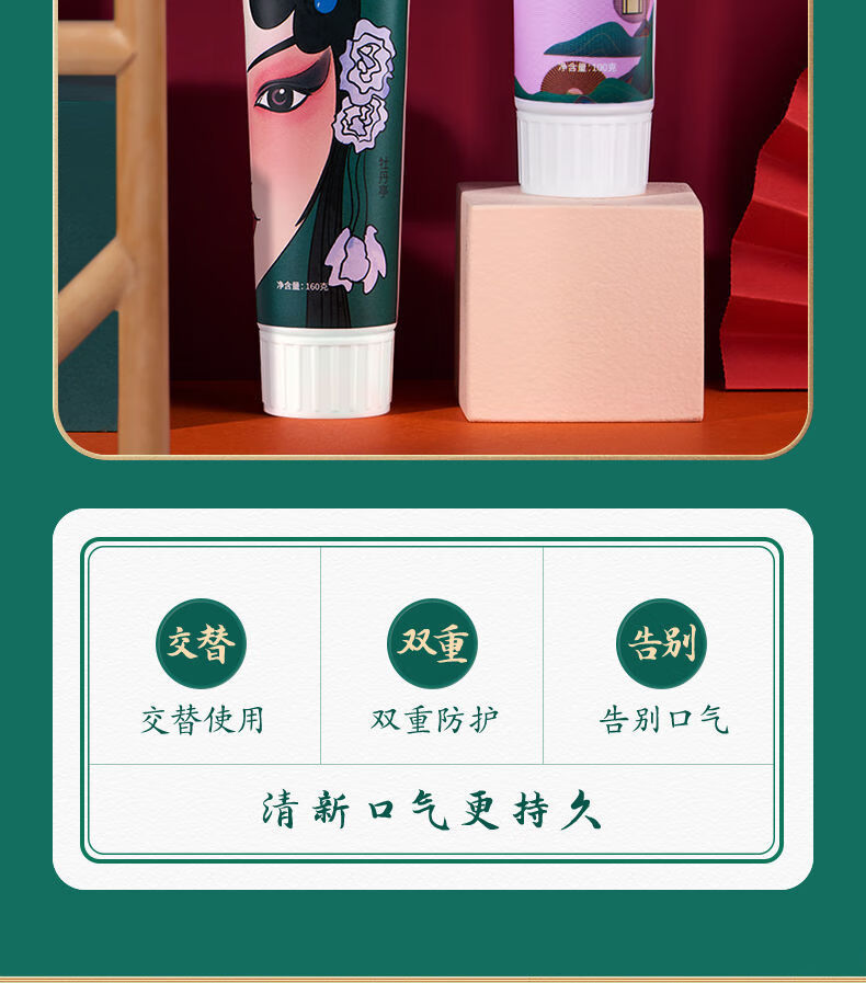 草珊瑚 hp益生菌牙膏小苏打去黄牙酵素口气清新学生 益生菌100克 100