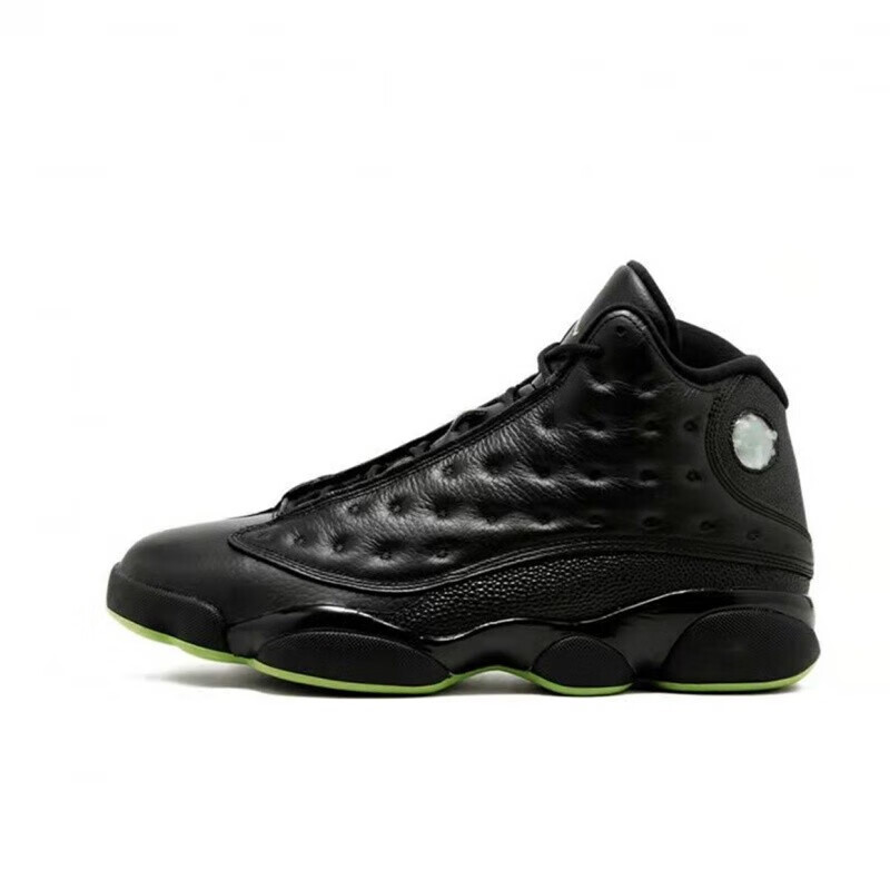 【旗舰官方店】熊猫中国年火焰红黑曜蓝湖人乔13减震气垫学生高帮篮球