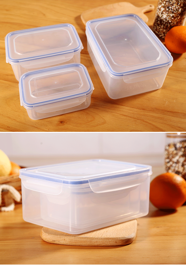 【网红款】塑料保鲜盒饭盒便当盒收纳盒密封盒冰箱厨房微波炉专用上班