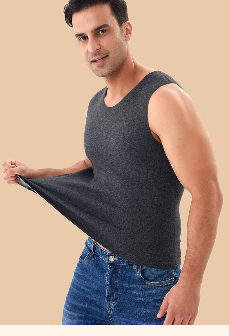 南极人保暖背心男士加绒加厚打底上衣男无痕德内衣女棉马甲秋冬季棉