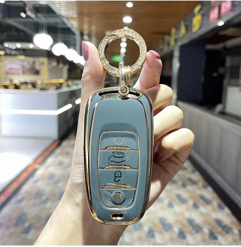 红旗h5钥匙套h9车ehs9新款汽车卡片专用女2022款22钥匙扣包壳 红旗a款