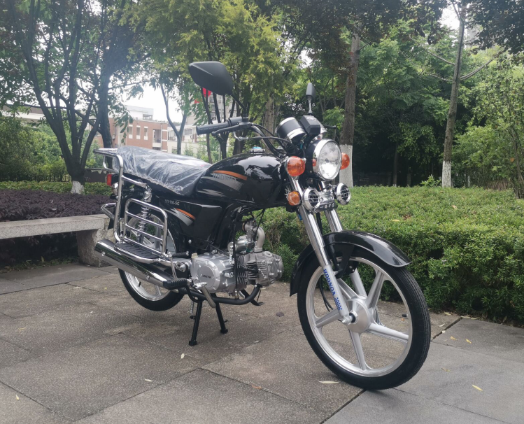 燃省油助力车jl70嘉陵建设款两轮摩托110c排量弯直梁老人代步外卖红色