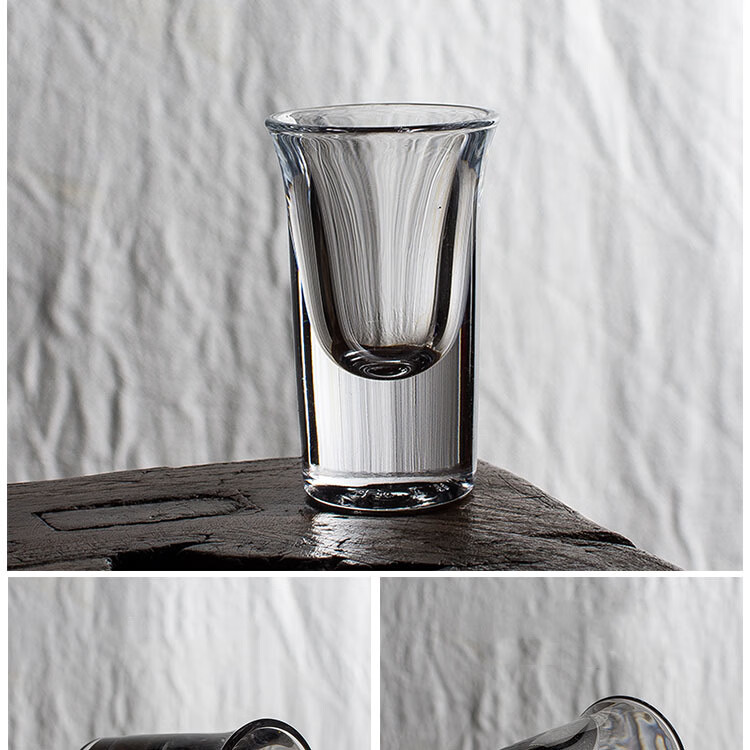 子弹杯 白酒杯分酒器小号b52加厚底玻璃一口杯中式杯烈酒杯酒具批发