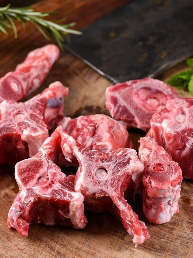 羊蝎子宁夏滩羊新鲜羊脖骨新鲜羊蝎子批发现杀羊脊骨现宰丽鲜玫6斤羊