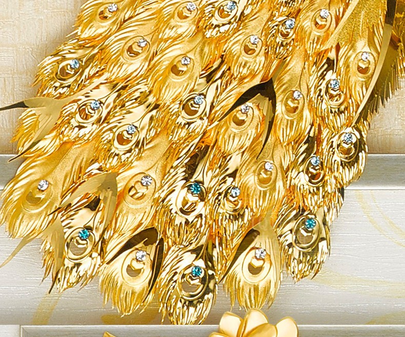 法帝旗轻奢品牌 金箔装饰画花开富贵送朋友领导商务乔迁礼物家居装饰