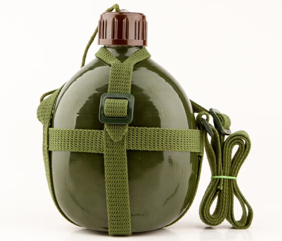 行军水壶户外老式用品军训军迷背带行军壶运动铝质水瓶骑行茶壶工12升