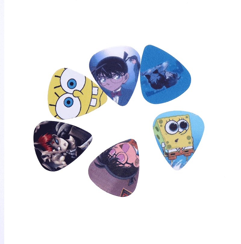 吉他拨片电木吉他拨片弹片可爱防滑耐磨酷炫卡通古典吉他拨片磨砂拨片