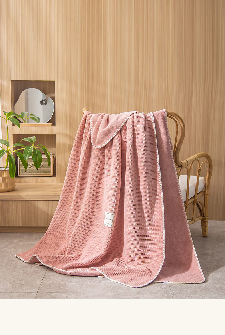 毛毯毛毯空调毯毛巾被沙发毯小盖毯子夏季薄款午睡毯办公室午休 宝石