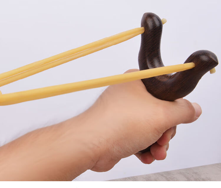 弹弓架 成人皮筋木质弹弓实木纯手工精准专用强力大童户外木制玩具