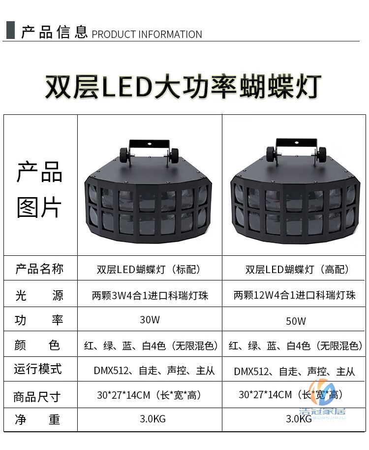 led蝴蝶灯ktv闪光灯迪厅爆闪灯酒吧灯夜店灯迪厅包房舞台灯光sn2718