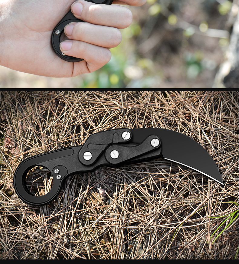 折叠机械爪户外随身便携小迷你小号防身野外生存拆快递爪子 机械爪刀