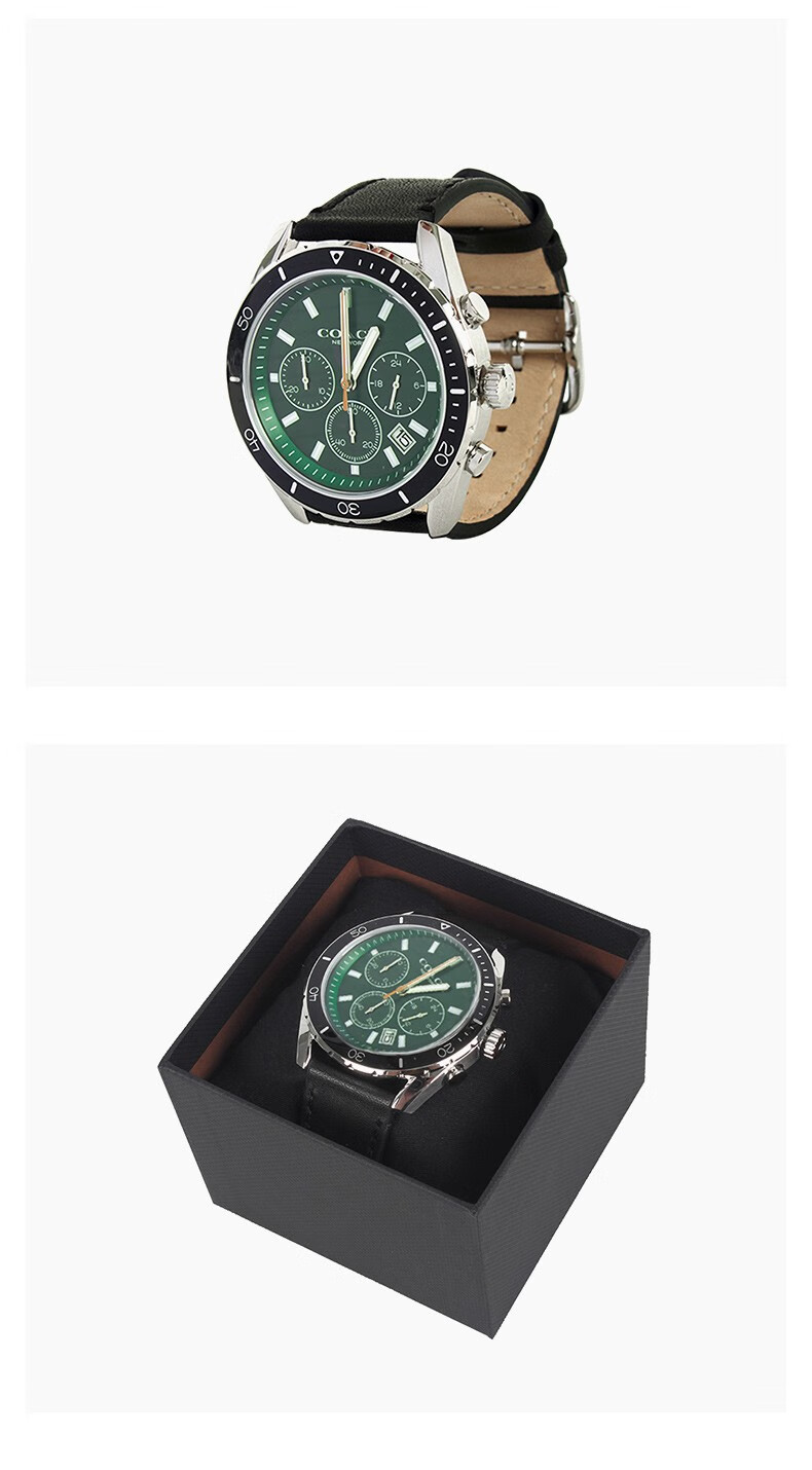 coach蔻驰男士手表时尚石英表黑色14602470