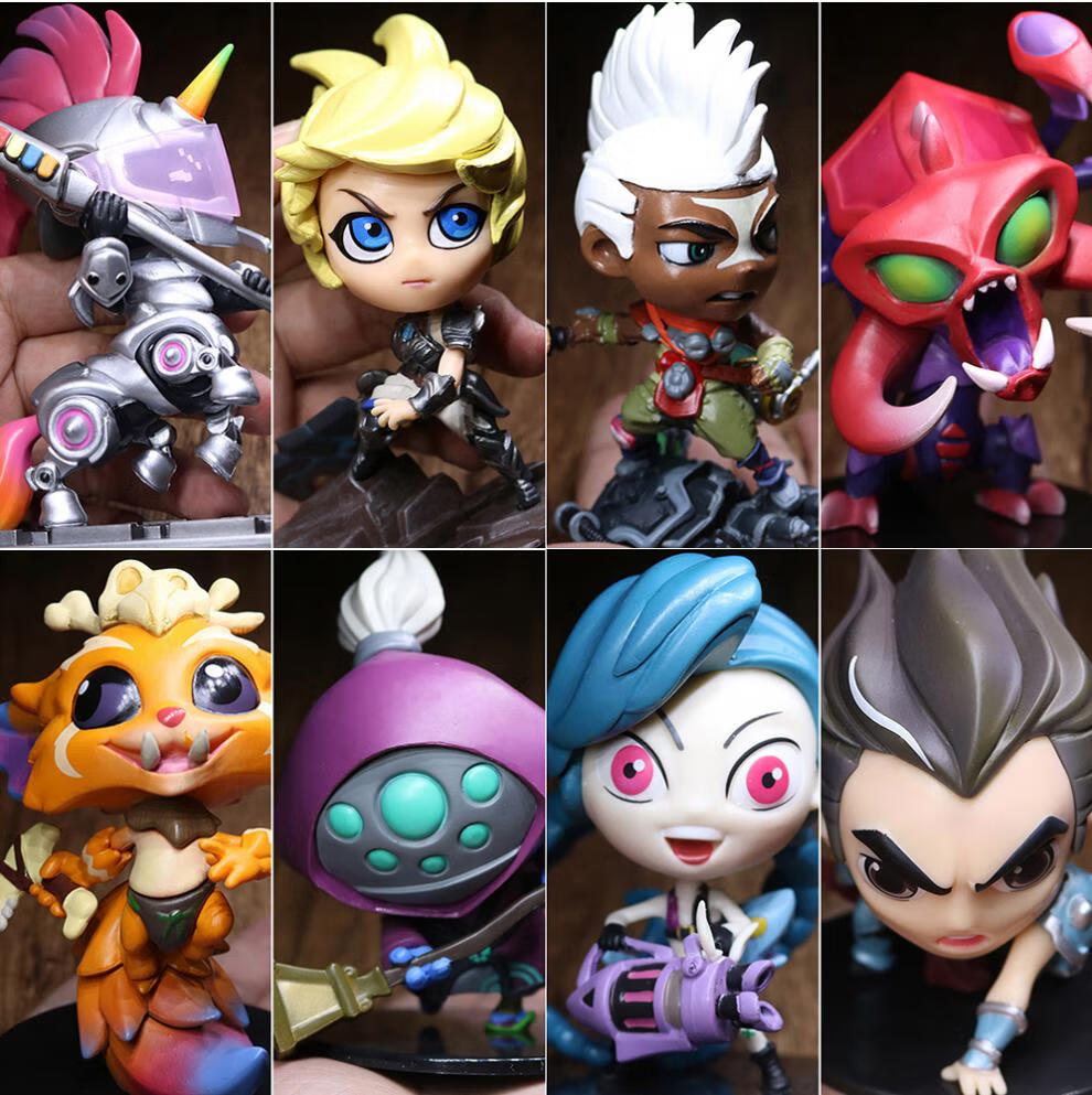 英雄联盟lol游戏可爱周边锤石光辉诺手金克斯q版模玩摆件 螳螂10cm