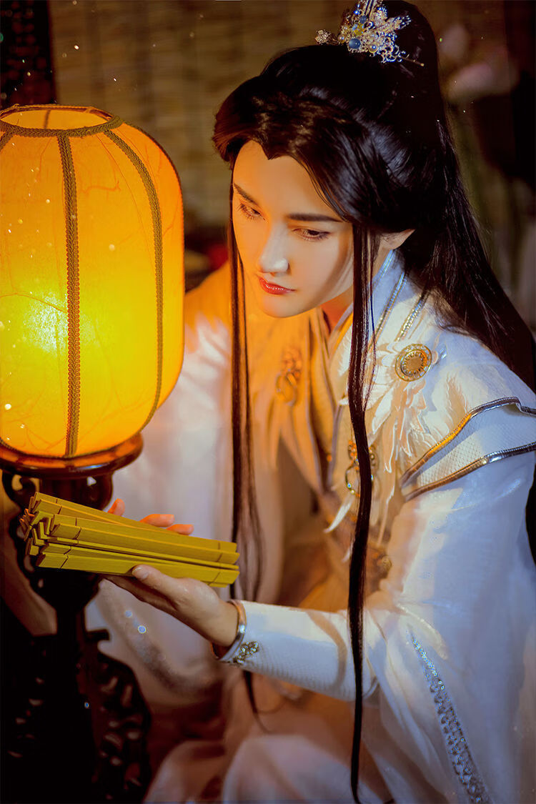 赛瑟达楚晚宁cos服二哈与他的白猫师尊cos服白色古装古风cos 全套服装