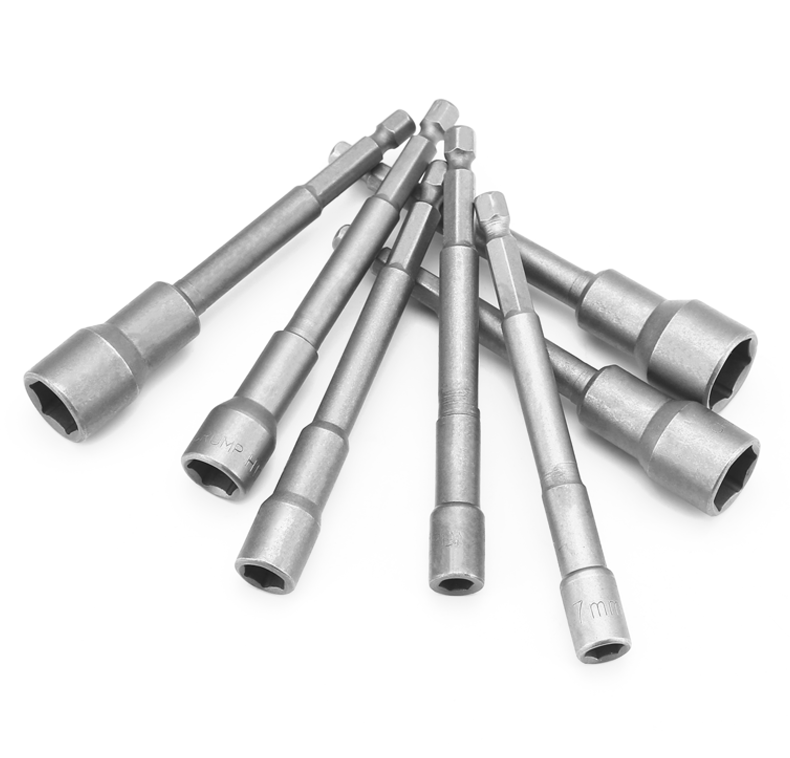 风批磁性套筒内六角加长批头电钻套头外六角套筒头强磁电动扳手100x