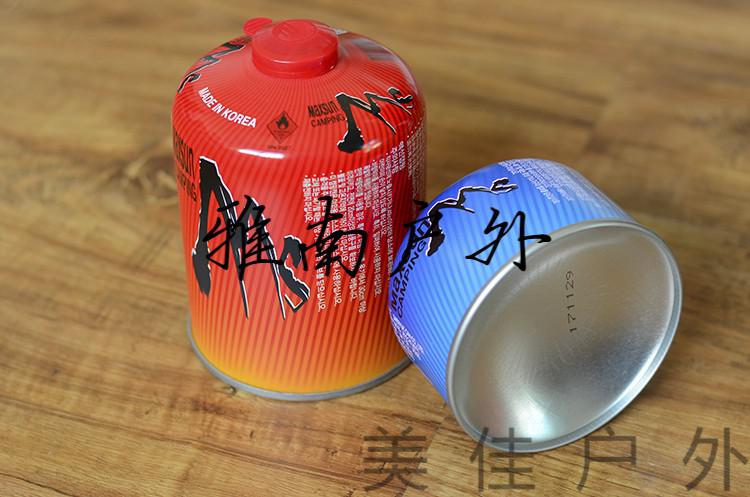 气罐气瓶户外煤气罐便携式小液化气丁烷瓦斯罐 扁罐红色230g1瓶【图片