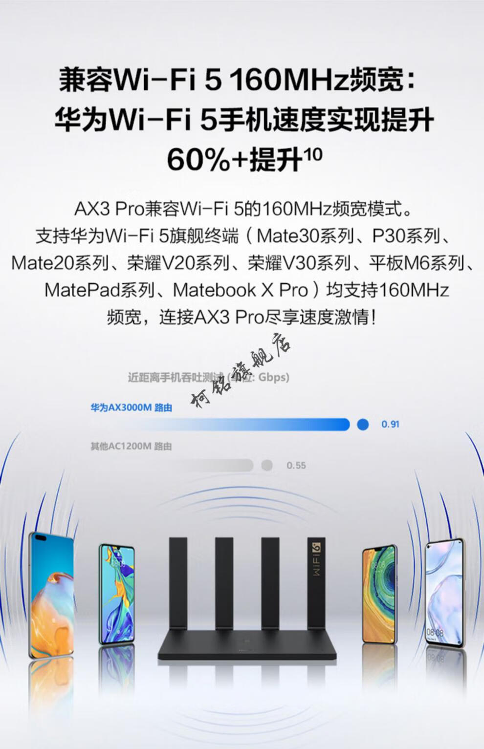 【京选臻品】华为(huawei)路由器ax3pro全千兆凌霄四核无线家用智能