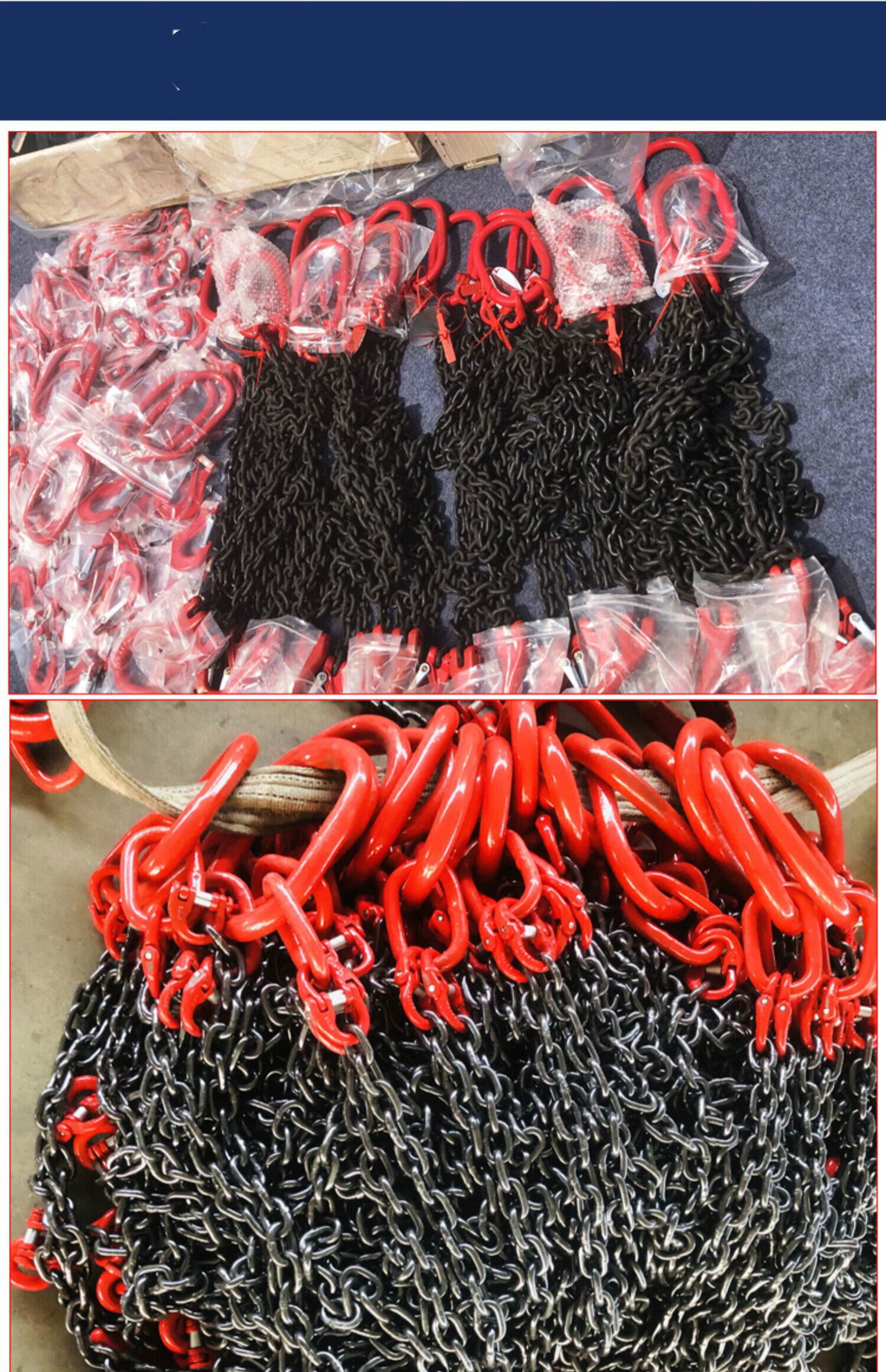 起重链条吊索具双勾四钩吊具吊环行车吊车吊钩挂钩g80级猛钢链条 亚