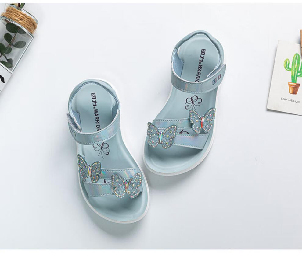 回力童鞋儿童凉鞋夏季公主鞋女童时尚软底透气中大童潮鞋沙滩鞋子 3l