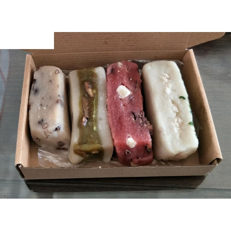 苏州黄天源糕团组合装糕点糕点美食特产一份为四块糕甜猪油糕五色小方