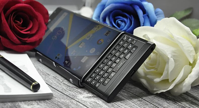黑莓(blackberry)priv曲面屏滑盖全键盘触屏移动联通4g备用手机 黑色