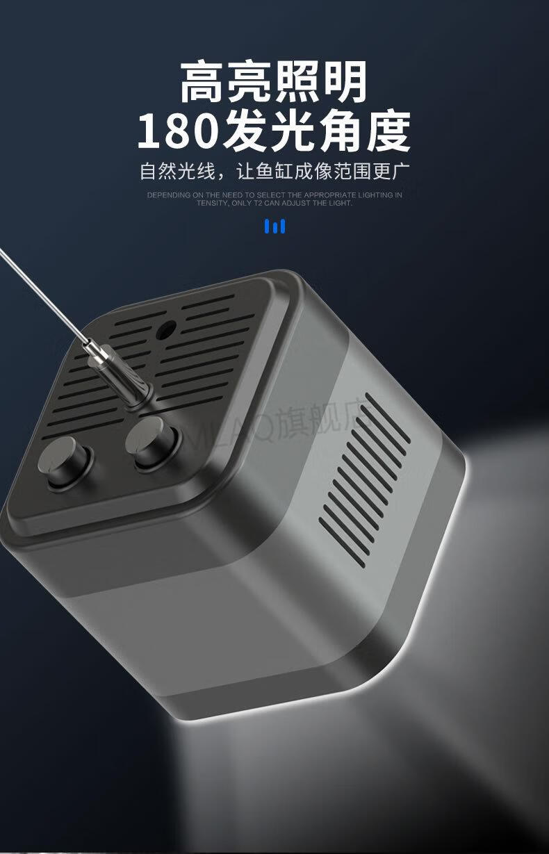 2022新款led鱼缸吊灯森森鱼缸灯水草灯级led光谱水族箱筒灯吊灯桶灯