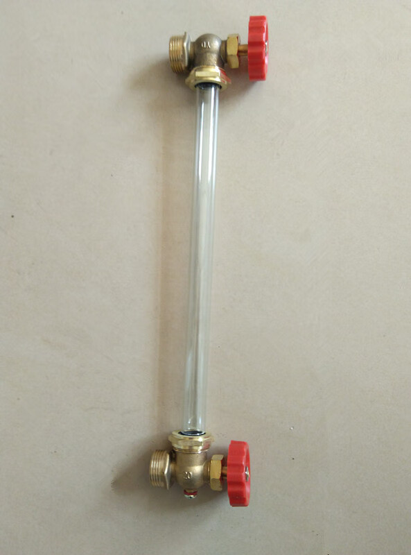 水位计液位计玻璃管考克阀门水箱水位显示器铜考克不锈钢阀门dn15带
