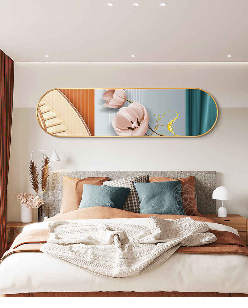 米囹卧室装饰画床头挂画现代简约主卧房间壁画轻奢客厅沙发背景画大气