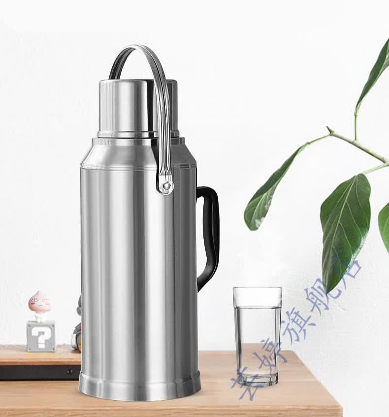 家用热水瓶不锈钢保温壶大容量暖壶学生用宿舍暖瓶开水瓶茶瓶 2l富贵