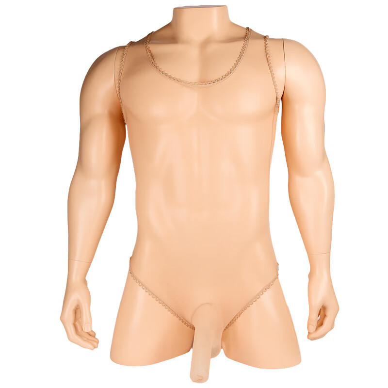 私密发货情趣透明丝袜男内衣性感男士全透明t裤激情免脱夜店开档大码