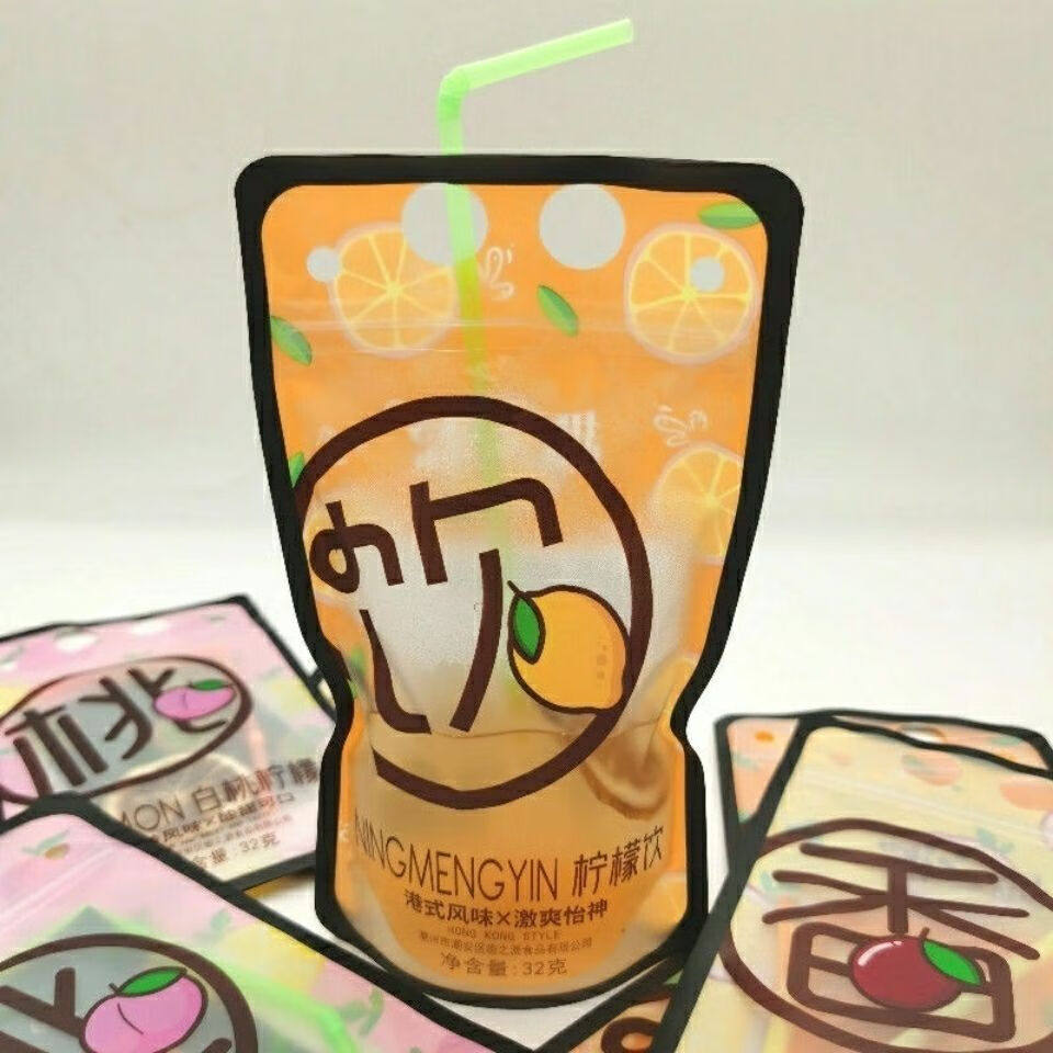 利妙财风趣之源白桃百香果柠檬饮酸梅汤港式风味网红袋装浓缩果汁饮品