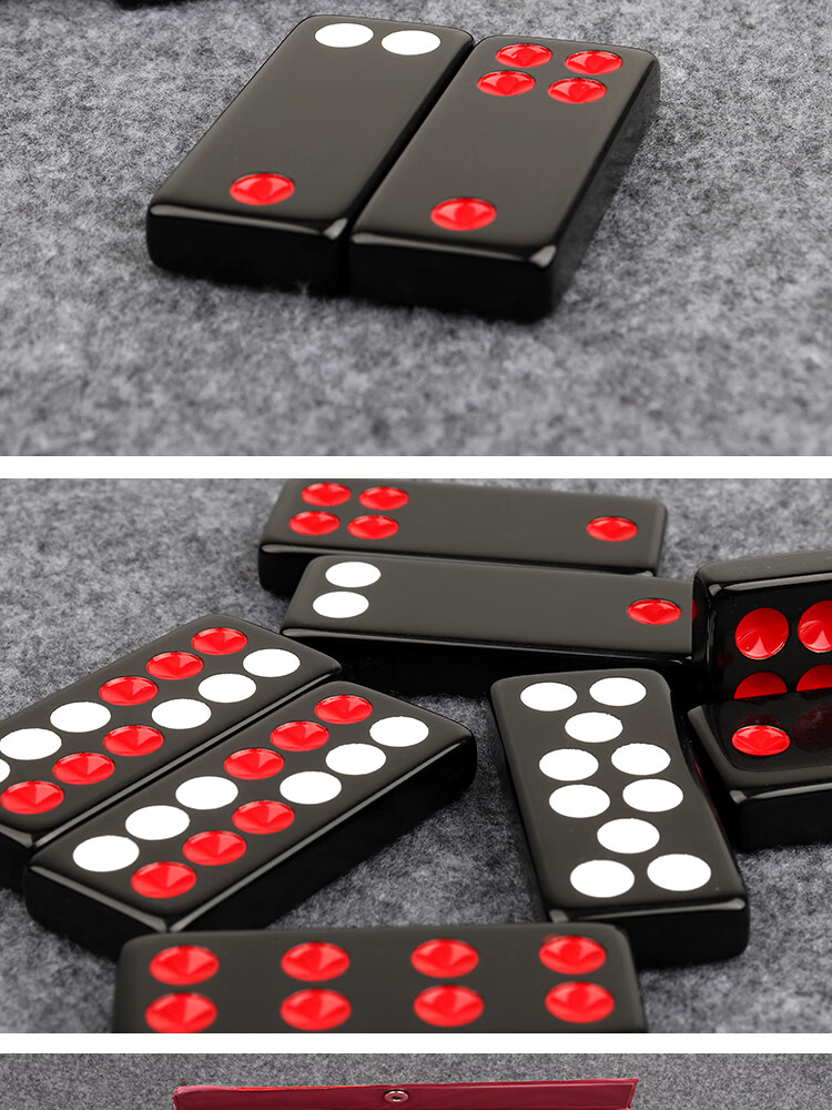 牌九家用广东天九排九牌九牌骨牌道具大小号家用手搓顶牛加厚大号18号