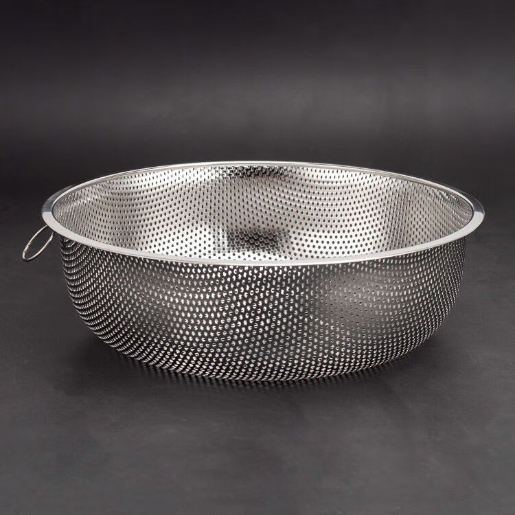 德曼柯demanke洗米盆加厚不锈钢米筛圆形漏盆洗菜盆沥水盆过滤盆水果