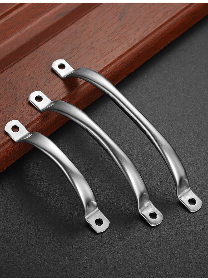 加厚不锈钢拉手柜门衣柜简易门把手抽屉把手大木门老式手柄门拉手加厚