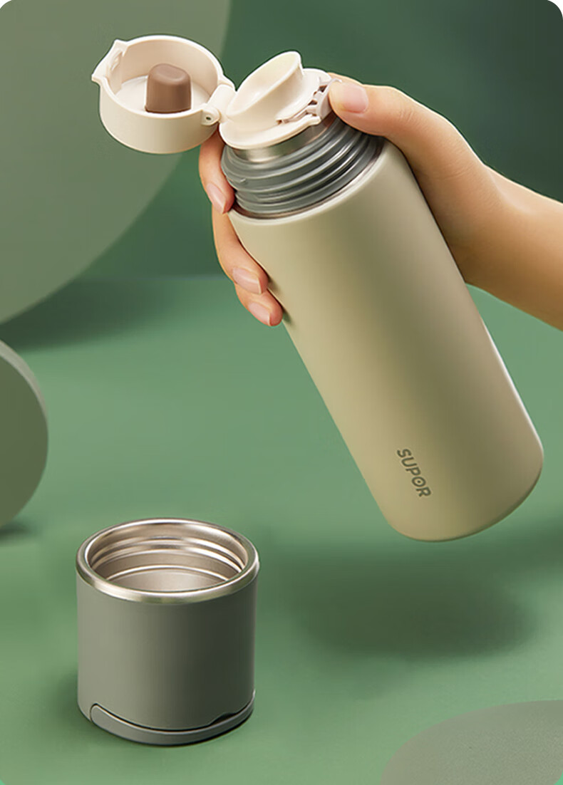 旗舰京品苏泊尔保温杯316l不锈钢男女士大容量水杯带杯盖直饮杯情侣